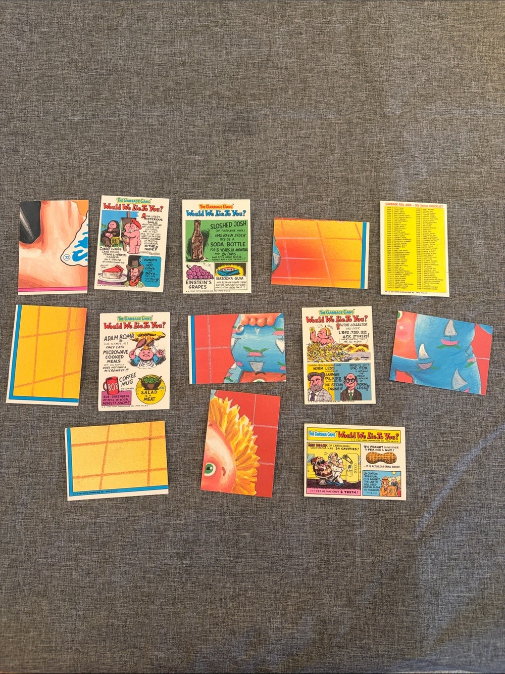 1987 Garbage pail kids series 9 assortment of 37 cards, (with duplicates) - Picture 6 of 6